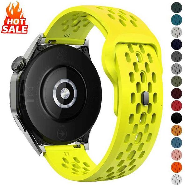 

18mm 20mm 22mm Strap for Samsung Galaxy Watch 7 FE 6 5 4 5Pro 6/4Classic Silicone Band for Huawei GT5 Pro 46mm GT4/3Pro Bracelet W251114