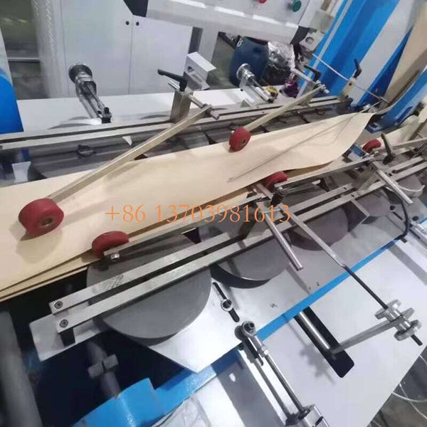 

China Factory Fully Automatic Square Bottom Paper Bag Making Machine With Twisted Handle Online