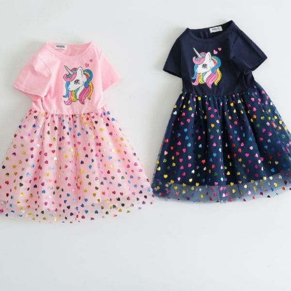 

Children's little girl children's designer clothing vest dress summer baby princess clothing., Navy blue