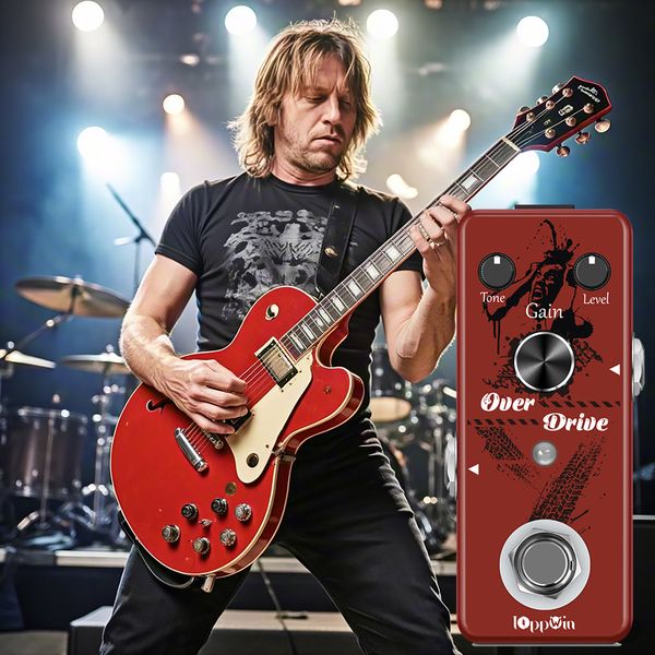 

Classic Blues Overdrive Pedal - Sweet-to-Savage Tone, All-Metal Mini Design with True Bypass