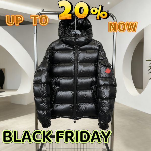 

Men's Down Winter Mens Shiny Parkas Coats Man Mountain Ski Cotton Thermal Men Thick Windbreaker Hooded Jacket Clothing, Black