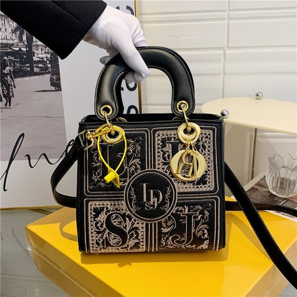 

Designer bag Handbags - Chic Embroidered Bucket Bag, Premium Single Shoulder Crossbody, Lightweight Daily Bag, Pink