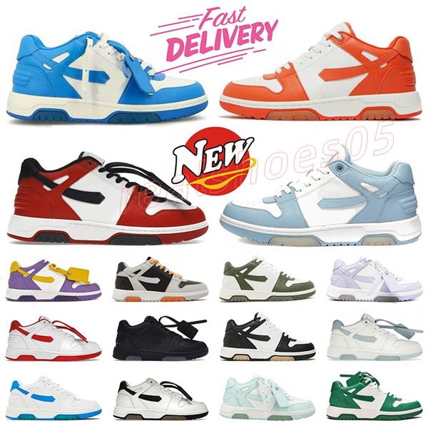 

off whiteshoe casual shoes mens trainers out of office ooo sneakers whitesneaker black orange navy platform loafers flat sole plate-forme designer casual shoe, Red