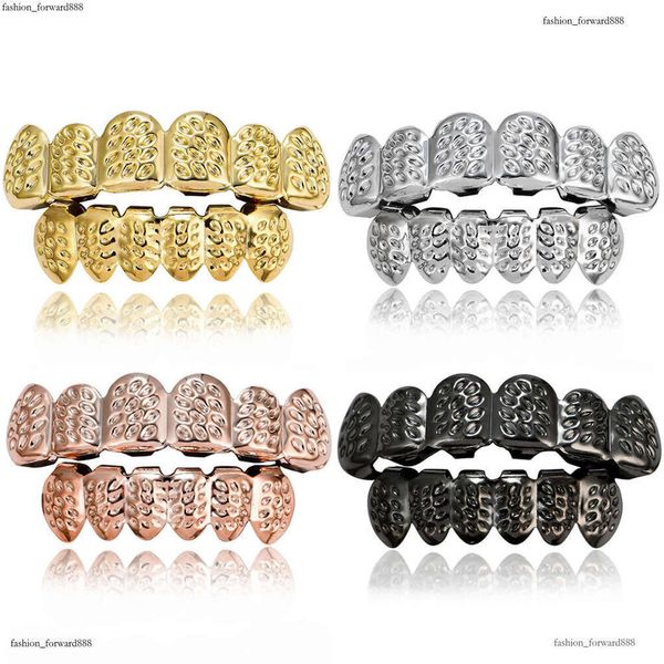 

Deluxe hip hop sterling silver carvings, braces, Halloween costumes, men and women Free delivery