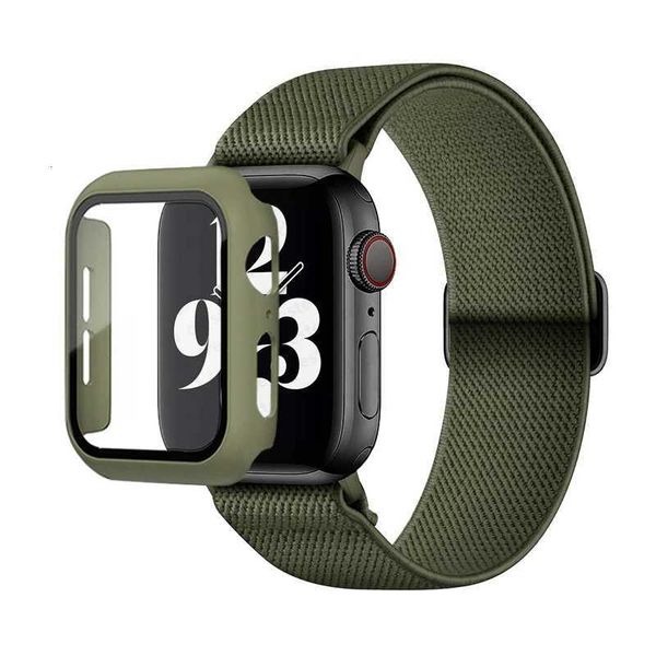 

CaseScrunchie Strap for Apple watch band 44mm 40mm 45mm 41mm 42mm 38mm Elastic Nylon Loop bracelet iWatch series 4 5 3 6 se 7 8 W251114