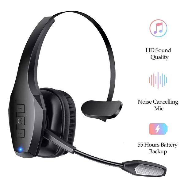 Trucker Headset, Wireless Headset with Mic, Bluetooth