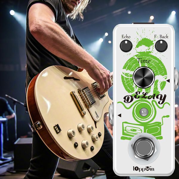 

DELAY Analog Delay Pedal Warm Clean Tones 25ms-600ms Metal Housing True Bypass