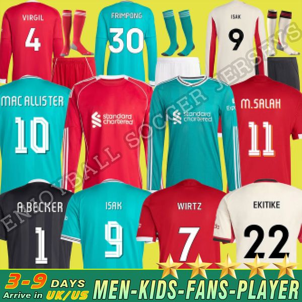 

25 26 MAC ALLISTER soccer jersey DIOGO JOTA EkitikE 2025 2026 football shirt RIO SZOBOSZLAI A.BECKER FRIMPONG Wirtz Kerkez men kids kit uniforms SALAH ISAK GAKPO A10, Lavender