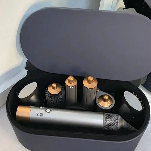 

Electric Hair Curler Multi Function Curling Iron Hair Curler Hair Professional Adjustable Temperature Curly Hair Curling Tool Womens Mens with Box, Royal blue(4 in 1)