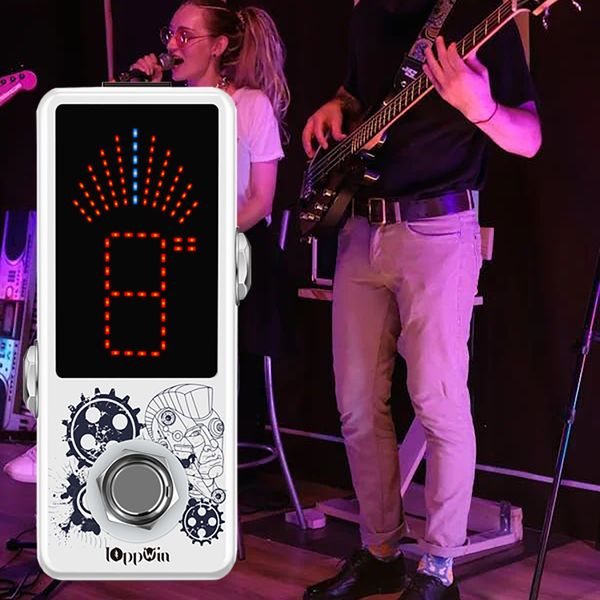 

Chromatic Guitar Tuner-LT-910 - Ultra-Precise Strobe Tuner with True Bypass & LED Indicator