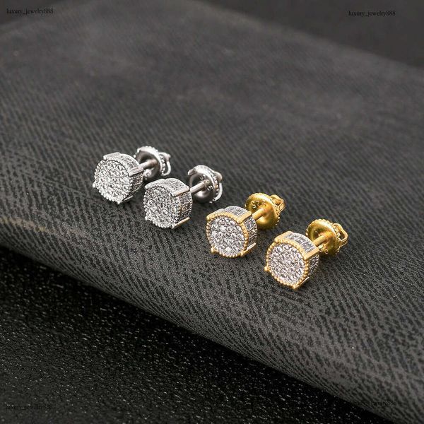 

Luxury VVS Ice Moissanite S925 sterling silver stud earrings for men and women Free delivery