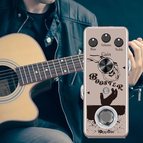 

Pure Boost 20dB + Clean Booster with 15 dB 2-Band EQ True Bypass Tone Enhancer