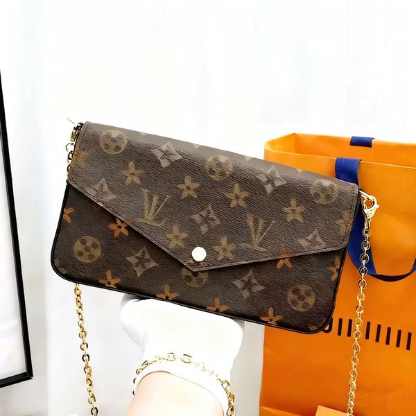 

Top Quality Women bags Luxury Genuine Leather Brand Designer Calf Single Shoulder Diagonal Handbag M61276, V6