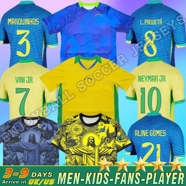 

25 26 soccer jerseys Camiseta de futbol PAQUETA RAPHINHA 2024 2025 2026 football shirt maillots MARQUINHOS VINI JR RICHARLISON MEN KIDS WOMAN NEYMAR RODRYGO AAAAA, Yellow