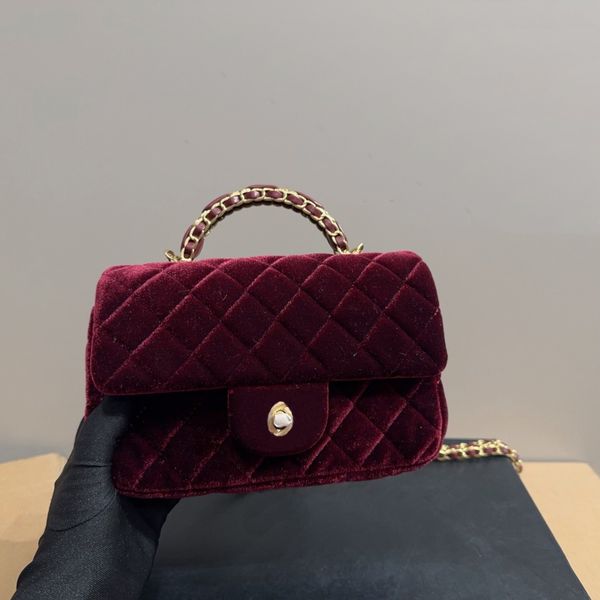 

Luxury Designer Bag High-Quality Shoulder Bag Women Handbag Fashionable Plush Crossbody Bag Spring Autumn And Winter Underarm Bag Woven Square Bag, Red