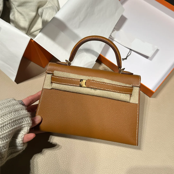 

tote bag designer Luxury Bag This fashion Women's shoulder bag and crossbody bag are made of high quality cowhide epsom mini 19cm Handmade bag, 【89】noir