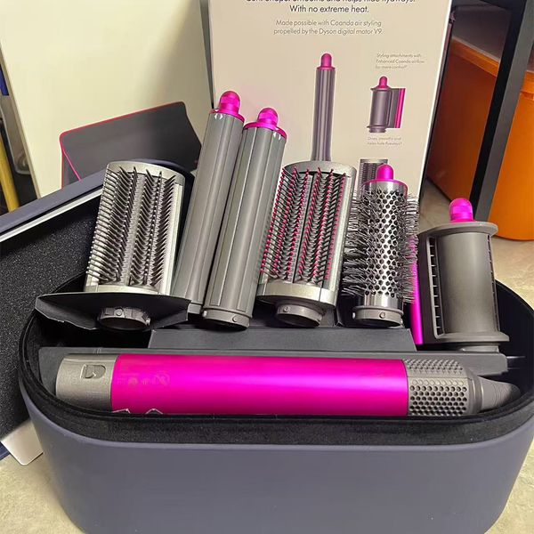 

Curling Irons Hair Curler Multi Function Designer Women Electric Professional Ceramic Curling Iron Adjustable Temperature Hair Curlers Hair Tool, Rose red(4 in 1)
