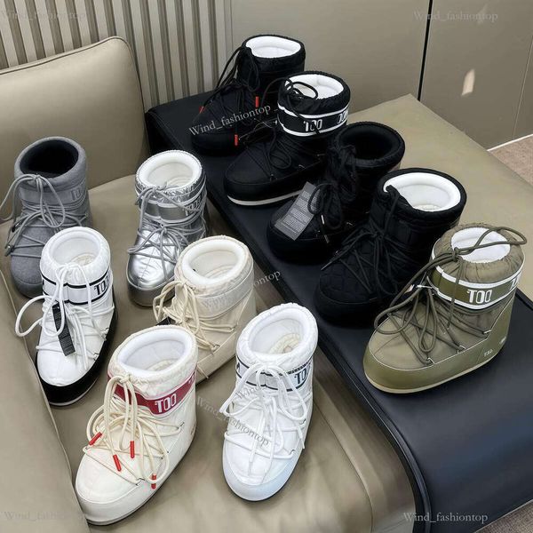 

Designer Luxury Chunky Snow Nylon moonboots Knee Boot Boots Warm Knight Booties Casual Shoe Winter ski Combat boots Outdoor Platform hiking shoes, 11#