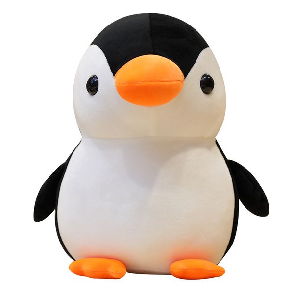 

25/35/45cm Kawaii Huggable Soft Pillow Penguins Plush Stuffed Baby Doll Kids Toy Birthday Gift For Children Girls, Orange
