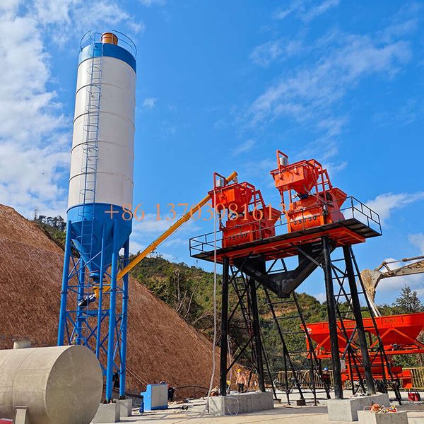 

Electric-powered Mobile Concrete Mixing Plant for Large Construction Sites Used Equipment Pump Free Foundation for Concrete
