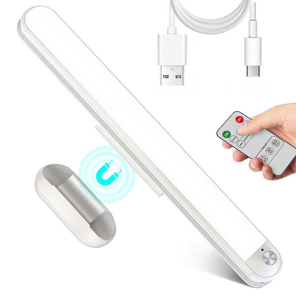 

Bunk Bed Lights, 3 Colors Dimmable Touch 30 Led Light Bar with Remote Stick on Night Lamp for Kids, Wall Reading, Headboard, Bedroom, Rechargeable Under Cabinet Lighting