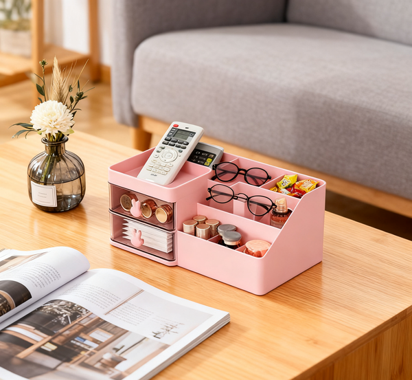 

stop messing around this ladder storage box has 3 tricks to keep your desktop tidy, Pink