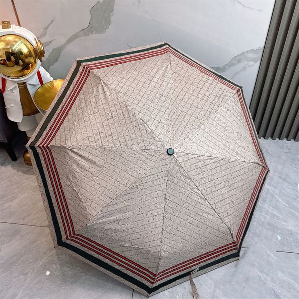 

Umbrella Classic Triple Fold Luxury brand automatic sunshade folding Top Quality Travel Multifunction Sun Umbrella, Color#2