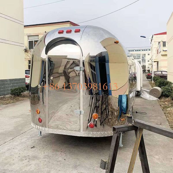 

Custom Size Street Mobile Kitchen Pizza Concession Bar Food Trailer Tacos Truck Restaurant Food Truck with Full Kitchen, Red