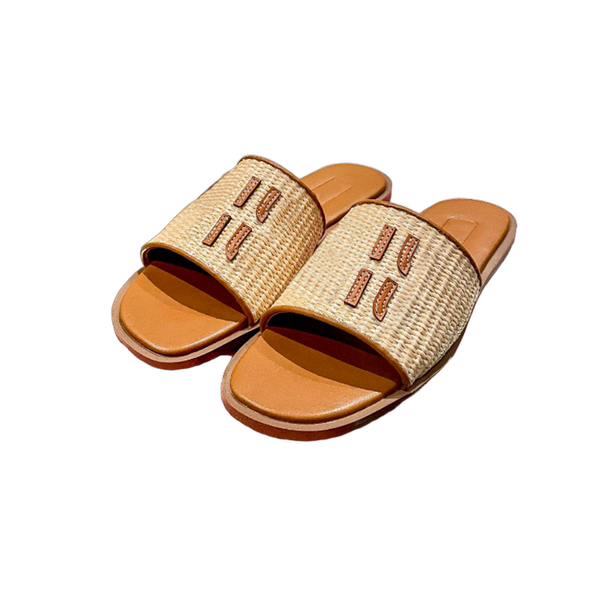 

Slippers Women sandals Fashion Classic Flat Summer Beach Shoes Scuffs Leather Rubber Sliders Pink White Black Green brown straw with box, Blue