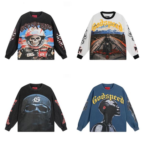 

A5 Mirror quality god speed shirt mens t shirt long sleeve shirts mens top Spring Autumn Round Neck Sweatshirt Mens Clothing shirts for men designer hoodie, Xs 12