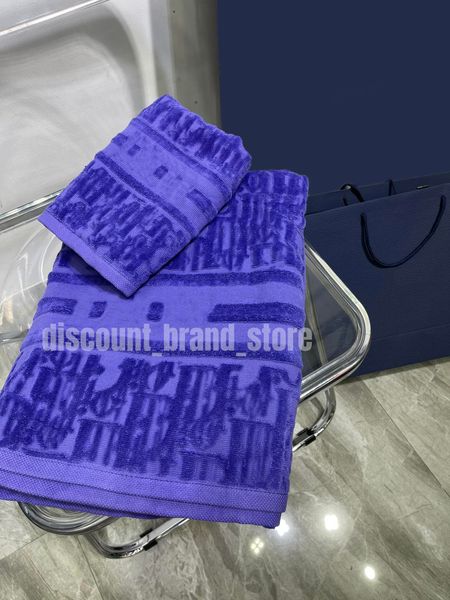 

Designer beach towel set high quality luxury fashion women bath towel set breathable comfortable soft against the skin, Blue