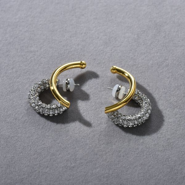 

2025 New 35x7mm Eco-friendly Metal 925 Silver Pin Ear Studs Plain Earrings For Women Feature Design Light Luxury Routine Party Jewelry