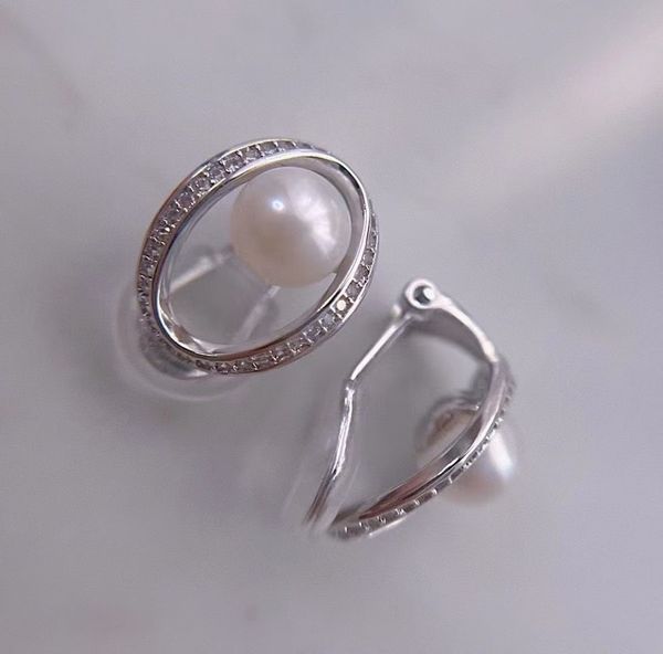 

New Style 14K Gold Filled Natural Freshwater Pearl Three-dimensional Geometric Ear Cuff For Women Without Ear Piercings Light Luxury Elegant Exquisite Earrings