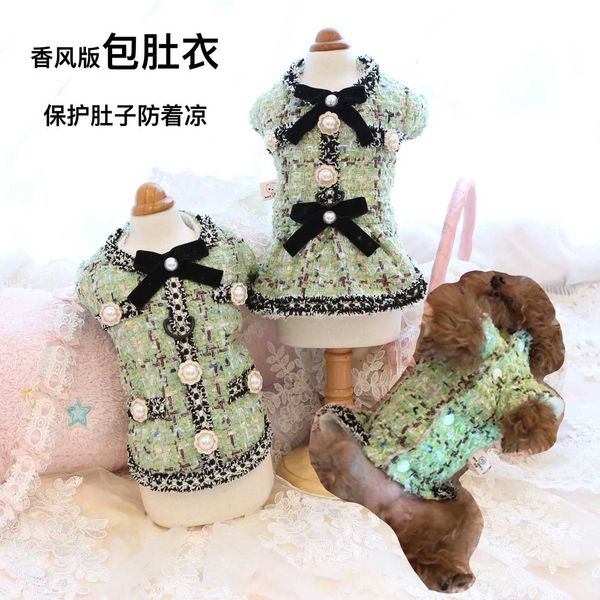 

Autumn and Winter Woolen Dress Dog Princess Teddy Couple Dress Small Dog Pet Coat Dog Clothes for Small Dogs Puppy Clothes C251118, 2_color