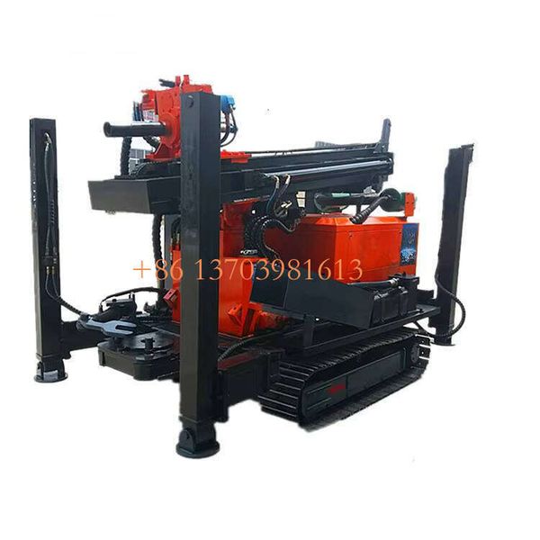 

500m Depth Crawler Pneumatic Water Well Drilling Rig With Air Compressor for Trailer Mounted Bore Hole Machines