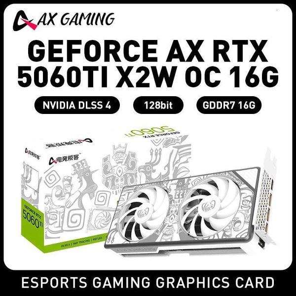 AX Gaming RTX5060TI 16GB X2W 0C Gaming Graphics Card 5060ti rtx 5060 ti 256-bit GDDR7 Desktop placa de video Video Card