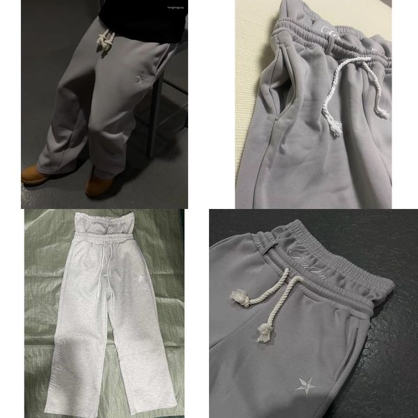 

A5Designer Men's sweatpants Y2K joggers pants women cargo Hip Hop Letter Embroidery Retro Double Layer Design Baggy Drawstring jogging Casual baggy sweatpants c3, A2