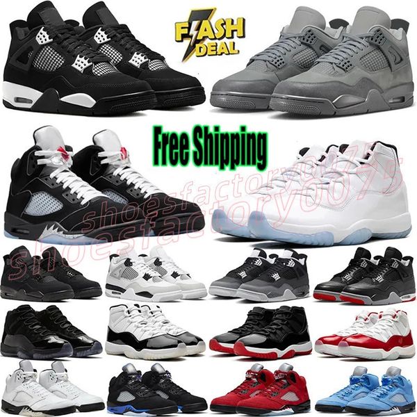 

1 3 4 11 12 Free Shipping 4S Basketball Shoes For Men Women 5s 11s Sneakers White thunder Grey Wheat Mens Sports Trainers shoes S, Beige
