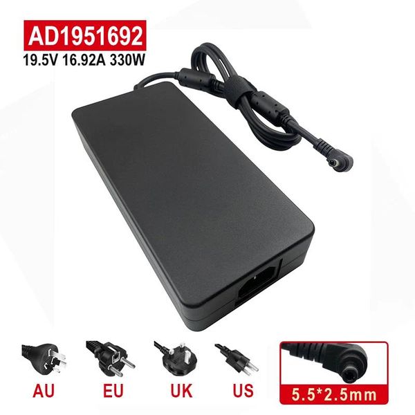 19.5v 16.92a 330W 5.5 2.5MM Charger AC Laptop Adapter Power Supply for Chicony A20-330P1A for MSI X8ti X10ti ZX9 TX9 ZX10 X170K