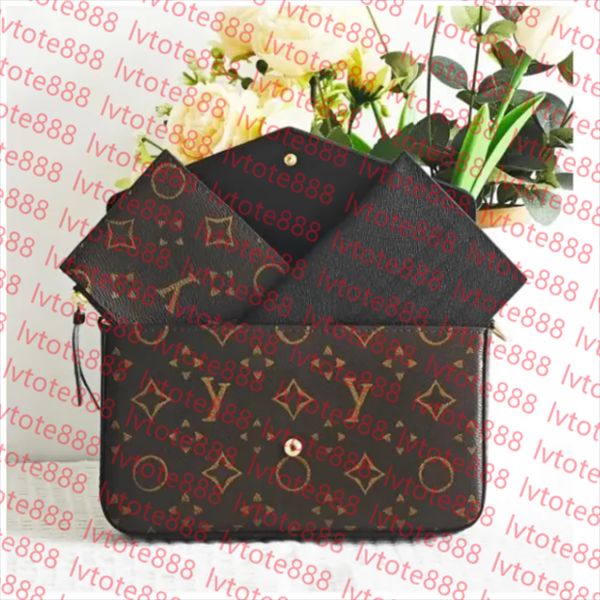 

Luxurys Designer Bag 3 Multi FELICIE POCHETTE Chain Bags Handbag Crossbody Purse Women Shoulder Bags Lady Letter Genuine Leather Tote Bag Wa, Red