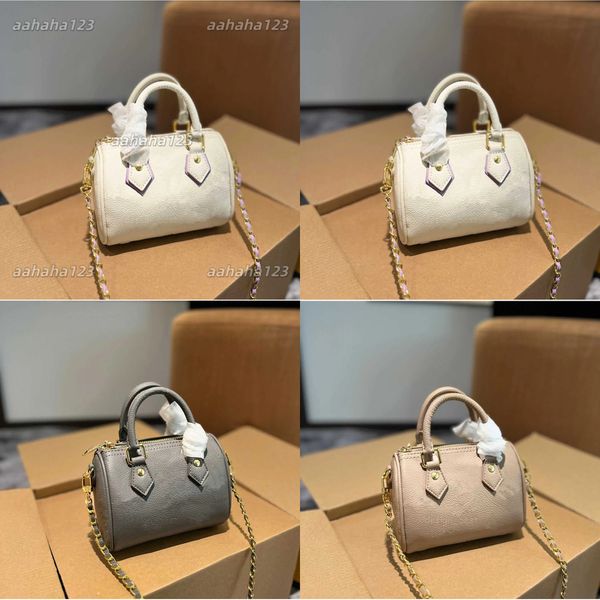 

A1010 Bags Top Designer Mini Nano Shoulder Bag Women Leather Denim Crossbody Brand Emed Tote Purse Brown Flower Handbag 16cm 2a7 d7b fcf, Color9