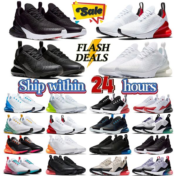 

270 designer shoes Men Women sneakers 270s Triple Black Core White University Red Blue outdoor running casual trainers 36-45, Royal blue