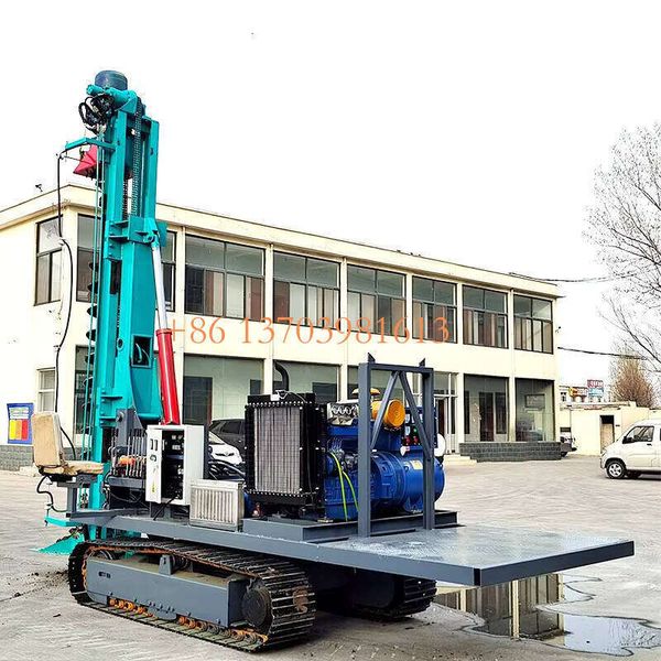 

Crawler Type Photovoltaic Pile Driver Solar Panel Pile Driver Machine Hydraulische Long Screw Auger Rock Bed Drilling