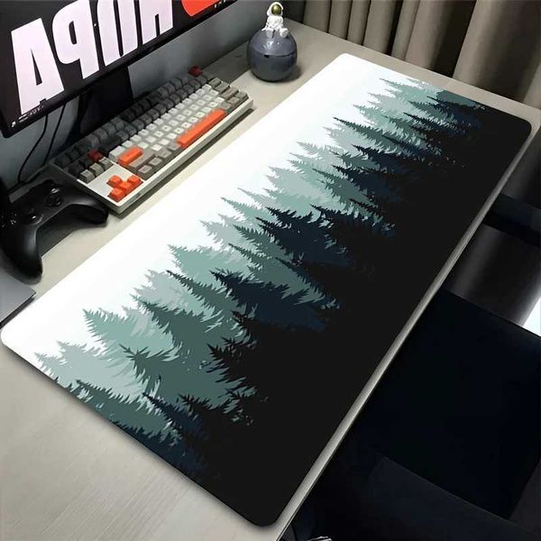 Mouse Pad PC Gaming Accessories Mousepad Laptop Green Forest Trees Anime Keyboard Pad Computer Gamer Extended Desktop Mouse MatM251119