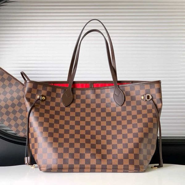 

Totes Bag Designer Bags Handbag Wallet Fashion Leather Messenger Old Flower Brown Lattice MM Shoulder Women High Capacity Composite Shopping bag 3 size, 5_color