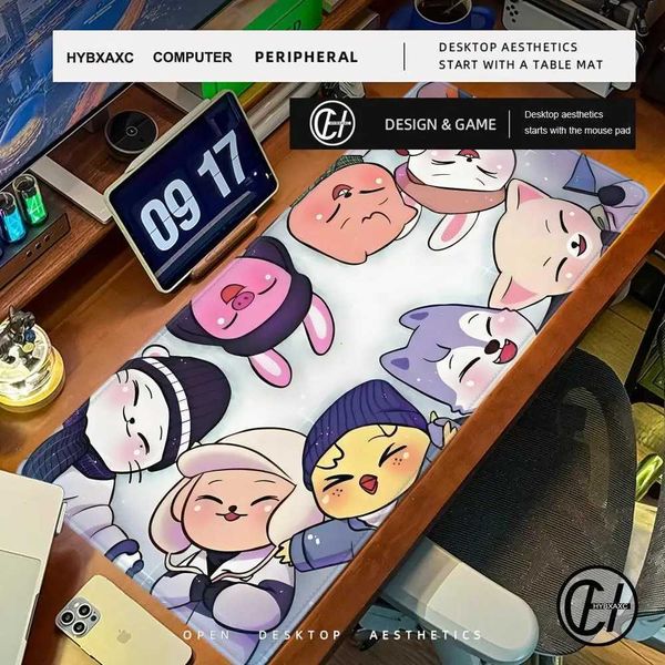 Large Gaming Mousepad K-Kpop Stray K-Kids S-Skzoos Mouse Pad PC Cabinet Deskpad CuteDecoration Office Accessories Mat DeskmatM251119