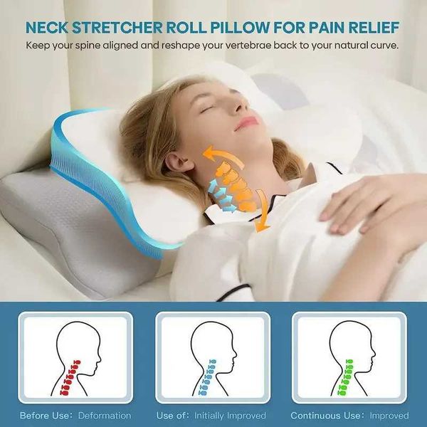 Orthopedic Pillow Odorless For Neck And Shoulder Pain Memory Foam Neck Pillow Ergonomic Sleeping Cervical Pillow L260606HUCJ