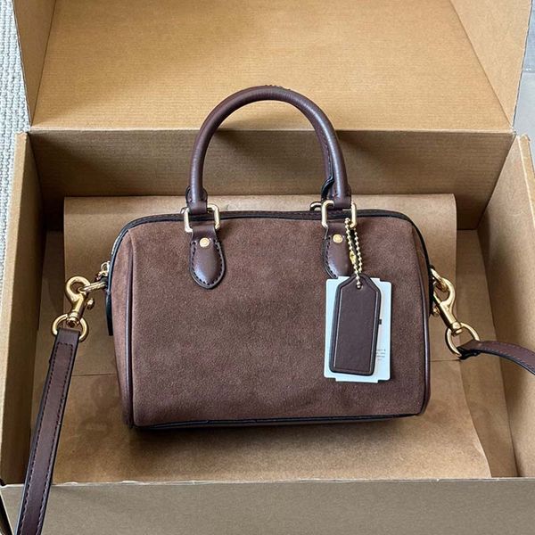 

Designer women leather handbag suede pillow bag metal letter crossbody bag lady purse, No.3