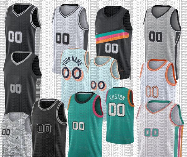 Victor Wembanyama DeAaron Fox Devin Vassell Stephon Castle Luke Kornet Julian Champagnie Stanley Umude Jeremy Sochan Kelly Olynyk Carter Bryant Basketball Jersey