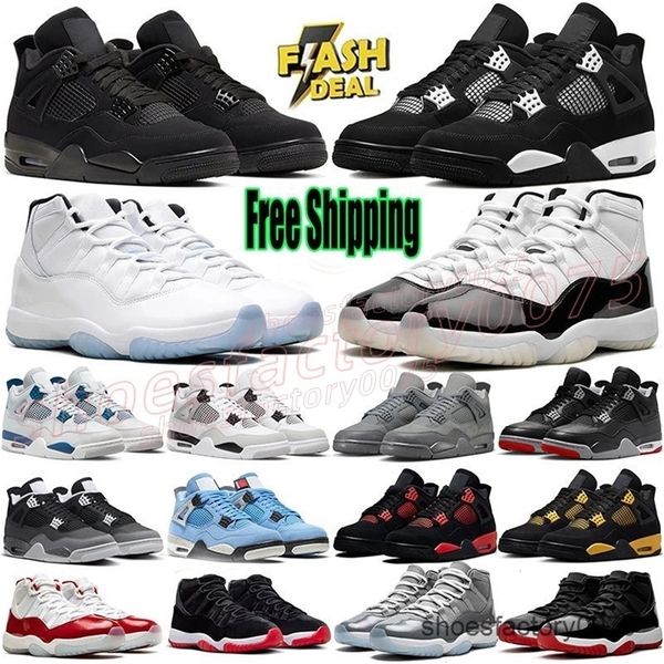 

3 1 4 11 12 Free Shipping Casual Shoes Sneakers Men Women Black White Thunder Pink Oreo Bred Military Blue Cool Grey Mens Womens Casual Trainers Runners S, Red